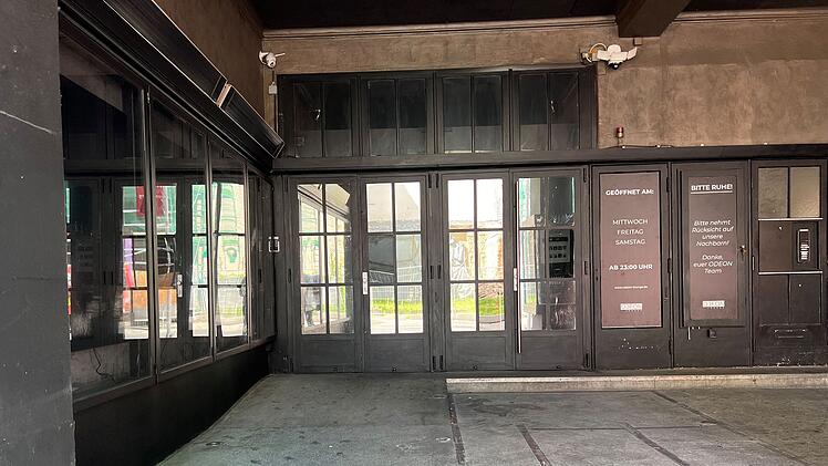 Eingangsbereich des Clubs Odeon in Würzburg