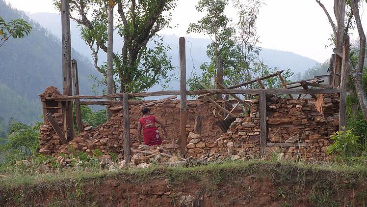 Nepal nach den Erdbeben  Foto: Nepalhilfe Kulmbach