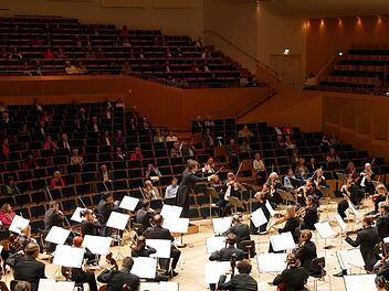 Nicht nur die Zuschauer, sondern auch die Musiker selbst mussten den Abstandsregeln gehorchen.  Foto: Swantje Vesper