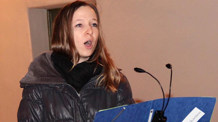 Kathrin Ilg beim Sologesang: Chopin's Dream