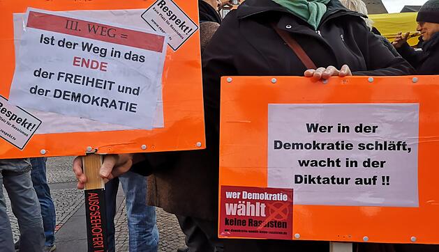 Demonstrationen in Bamberg: III. Weg und Gegendemo