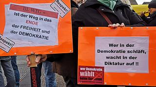 Demonstrationen in Bamberg: III. Weg und Gegendemo