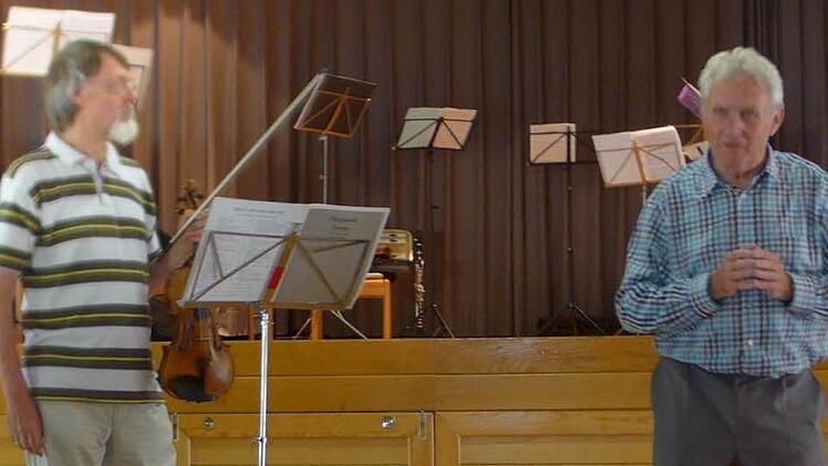 Professor Walter Forchert (li.) und Walter Dold . Foto: Sabine Meißner