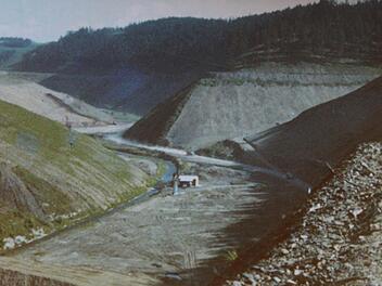 Der Bau der Ködeltalsperre wurde vor 40 Jahren beendet.
