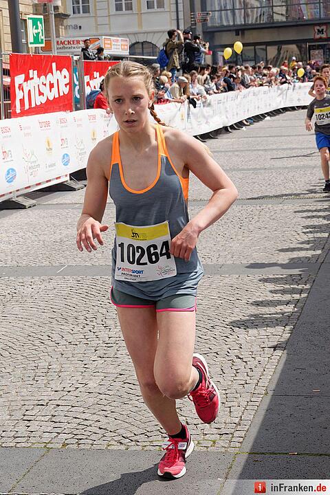 Weltkulturerbelauf 2017 in Bamberg: Der Zieleinlauf am Maxplatz