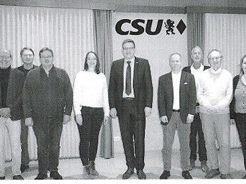Neu gewählt wurde der Gesamtvorstand des CSU-Ortsverbandes Bad Kissingen: (von links) Herbert Nosko, Hans Dieter Englert, Winfried Perseke, Ralf Strauch, Laura Reiter, Steffen Hörtler, Alexander Siebel, Harald Remmers, Ulrich Kutz, Nicola Renner u...