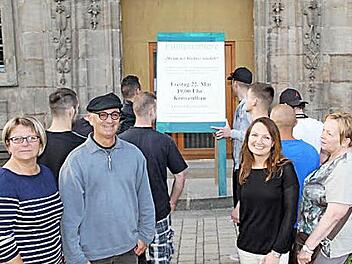 Die Heimatfreunde Klosterlangheim hatten zur Filmpremiere in den Konventbau eingeladen.  Foto: Gerda Völk