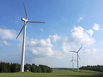 Es muss doch nicht immer weiß - wie hier beim Windpark bei Tremersdorf - sein: Sollten bei Sonnefeld Windkraftanlagen errichtet werden, könnte sich Sig Simon aus Zedersdorf auch bunte Masten vorstellen. Foto: Berthold Köhler