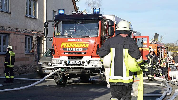 Die Lichtenfelser Straße musste gesperrt werden,...