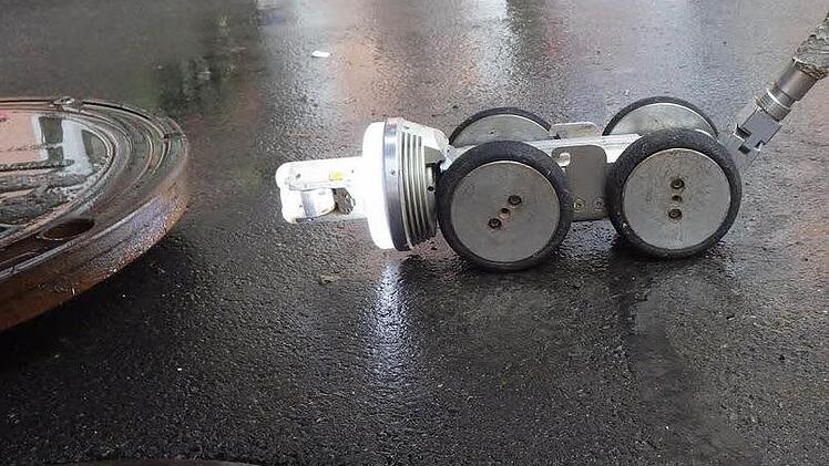 Ein Kamera-Fahrzeug zur Messung der Wassermenge. Foto: Stadt Bad Kissingen
