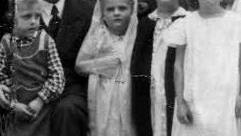 Michel Weiß im Jahr 1940 bei einem Kindergartenbesuch in der Waaggasse. Foto: Archiv