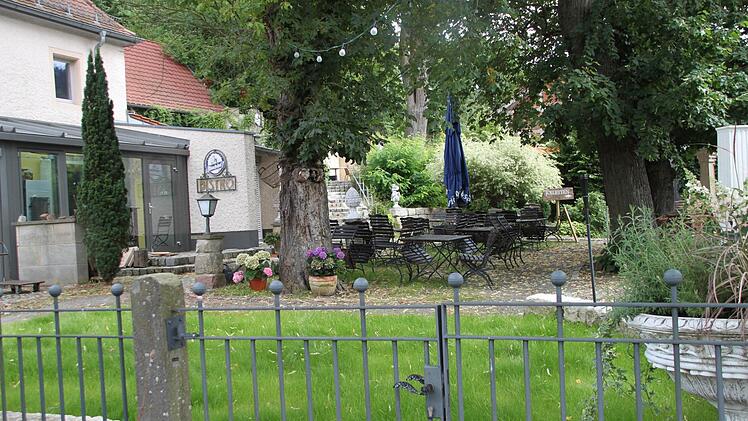 Der "Schlössla"-Biergarten