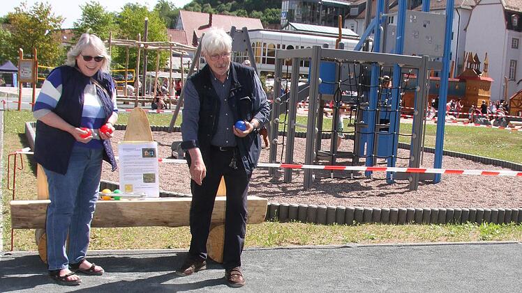 Auch Boccia kann man spielen.