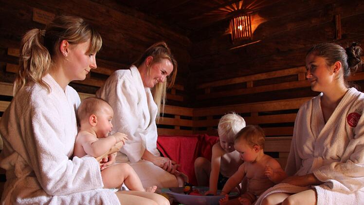 Kuschelatmosphäre in der Forchheimer Eventsauna.
