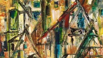 Heide Kunze-Lysek zeigt ausgewählte Werke im Coburger Ämtergebäude.Foto: Jochen Berger