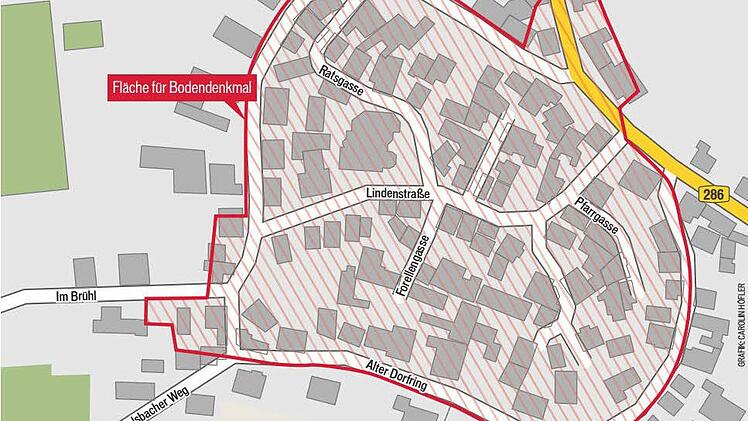 Bodendenkmal Arnshausen Grafik: Carolin Höfler