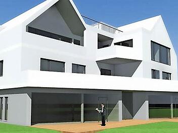 So soll das neue Gebäude auf dem Areal neben der Wiesent aussehen. Statt bisher zwölf sollen dann 18 Mitarbeiter dort ihr Brot verdienen.