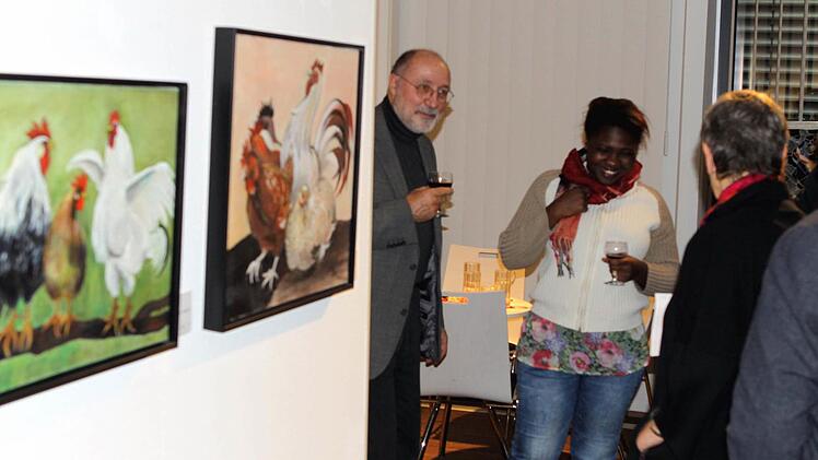 Impressionen von der Eröffnung der Jahresausstellung des Kronacher Kunstvereins. Foto: Michael Wunder