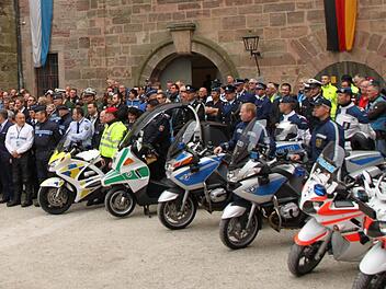 Die Blue Knights waren bei einer Sternfahrt auch schon auf der Plassenburg zu Gast. Foto: privat