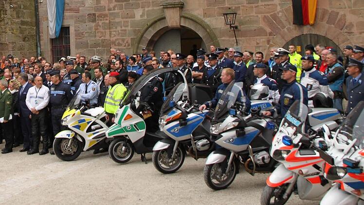 Die Blue Knights waren bei einer Sternfahrt auch schon auf der Plassenburg zu Gast. Foto: privat