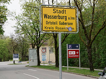Ortsschild von Wasserburg Am Inn