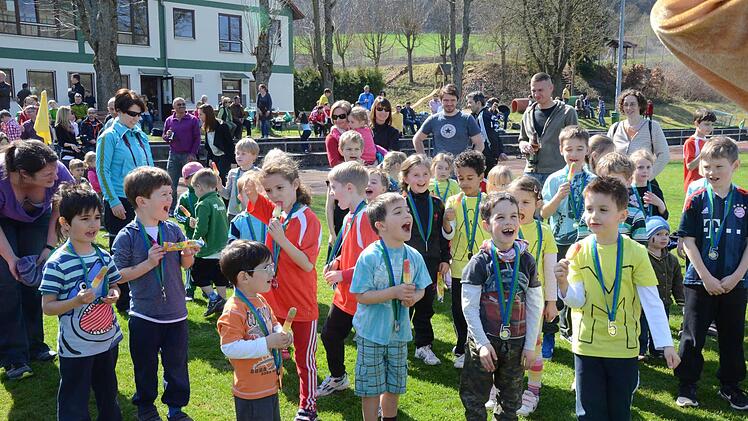Tolle Stimmung beim Bambini-Lauf.