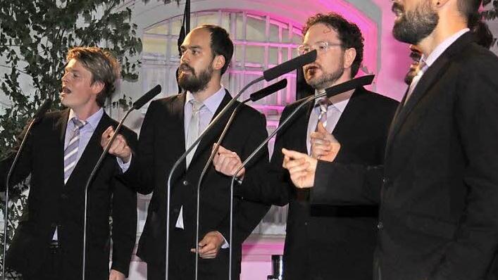 Das Ensemble "Viva Voce" verzauberte sein Publikum in der Basilika Marienweiher. Foto: Sonja Adam