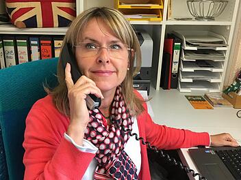 Barbara Einwag in ihrem Büro in Weimar. Foto: privat