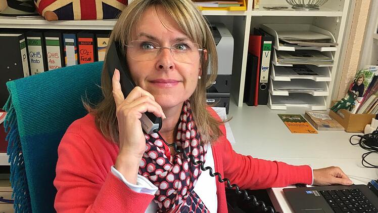 Barbara Einwag in ihrem Büro in Weimar. Foto: privat