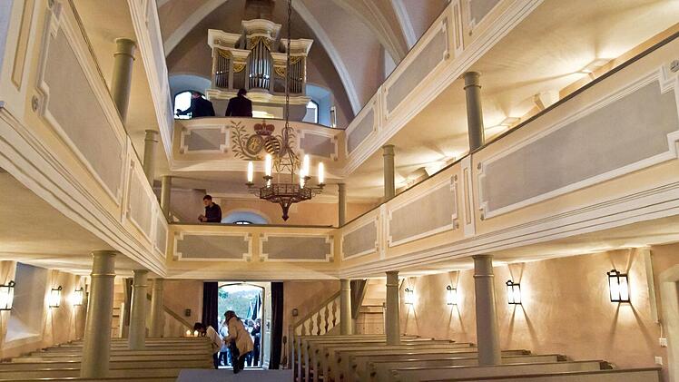 Blick in die leere Christuskirche nach dem Konzert.