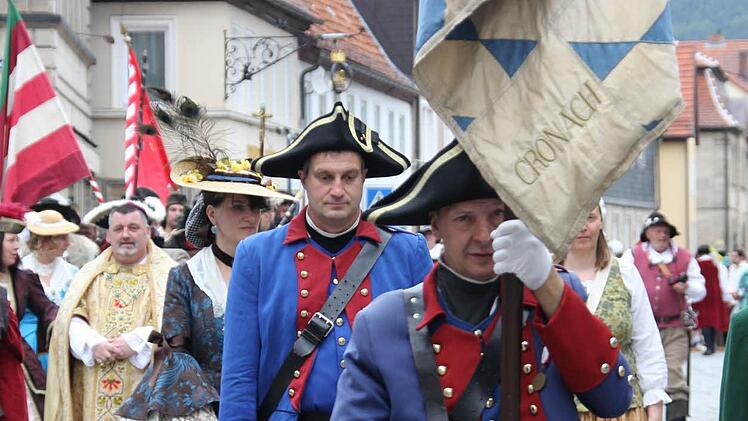 Historischer Festzug durch Kronach. Foto: Marco Meißner
