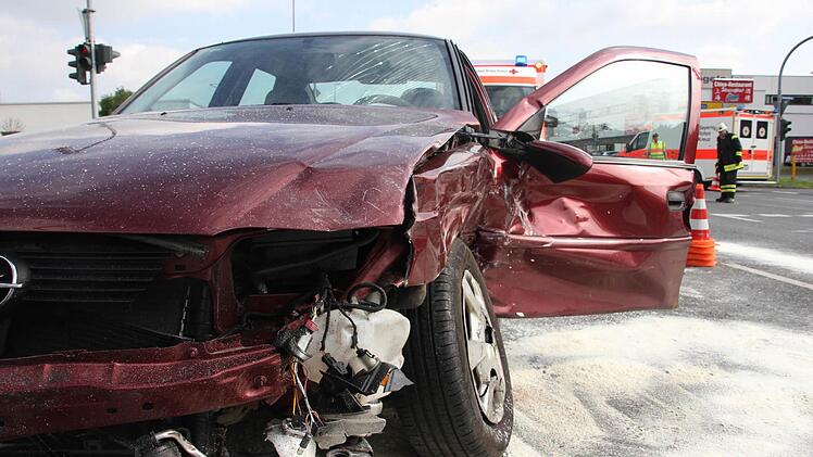 Unfall in Kronach. Foto: Marco Meißner