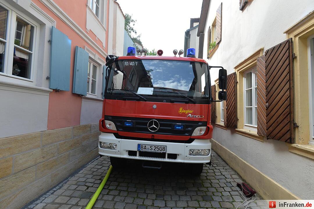 Brand in der Concordiastraße in Bamberg