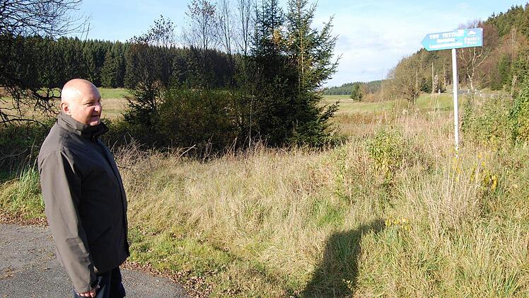 Hier, direkt an der ehemaligen deutsch-deutschen Grenze, möchte Peter Ebertsch bei einer Gedenkfeier am 23. November eine Eiche pflanzen.