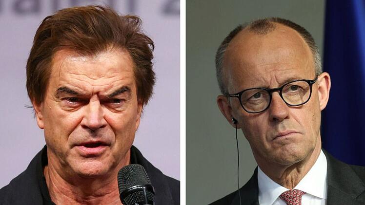 S&auml;nger Campino (links) ist von Bundeskanzler Friedrich Merz schwer entt&auml;uscht.