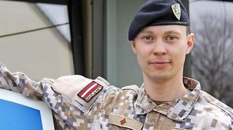 Der lettische Major Vasilies Gracous fühlt sich während der Großübung "Crystal Eagle" gut aufgehoben in der Rhön-Kaserne.