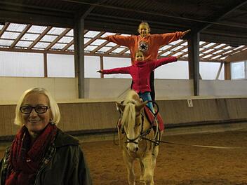 Vorsitzende Adelheid Nützel in der neuen Heimstatt des Reit- und Fahrvereins Kulmbach in Aichen Foto: Jürgen Gärtner