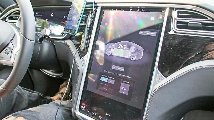 Ein Blick ins Innere des Elektro-Taxis von Karin Olm