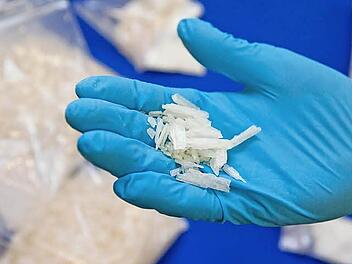 In dem Bamberger Verfahren geht es um erhebliche Mengen Methamphetamin, das wegen seines Aussehens auch als Crystal bezeichnet wird.  Foto: Daniel Karmann, dpa
