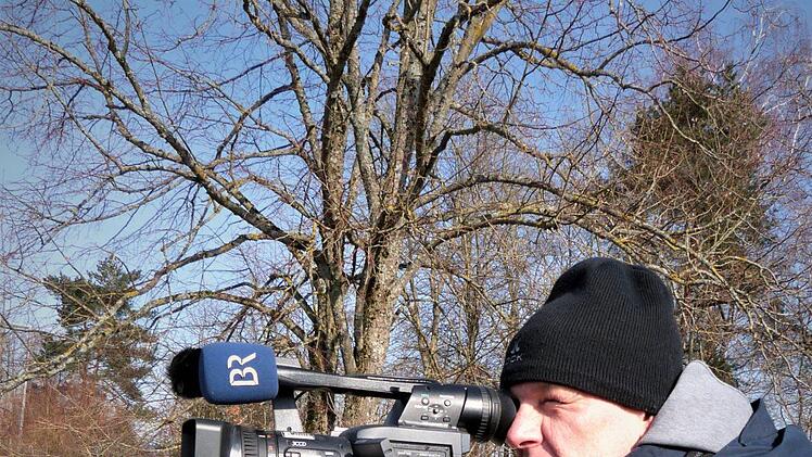Das BR-Fernsehen filmte die Sprengung.Werner Reißaus