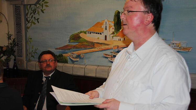 Gerhard Schmidt bei seinem geistlichem Wort zum Einstieg.Foto: Ralf Kestel