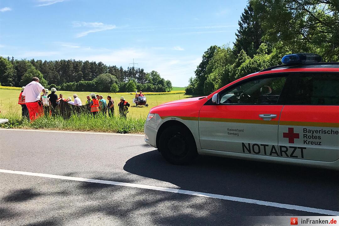 Unfall am Würgauer Berg: Motorradfahrer schwer verletzt