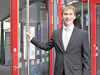 Max Hollendonner geht nun für ein Jahr zum Marinemusikkorps nach Kiel, anschließend möchte er Physik studieren.  Fotos: Veronika Schadeck