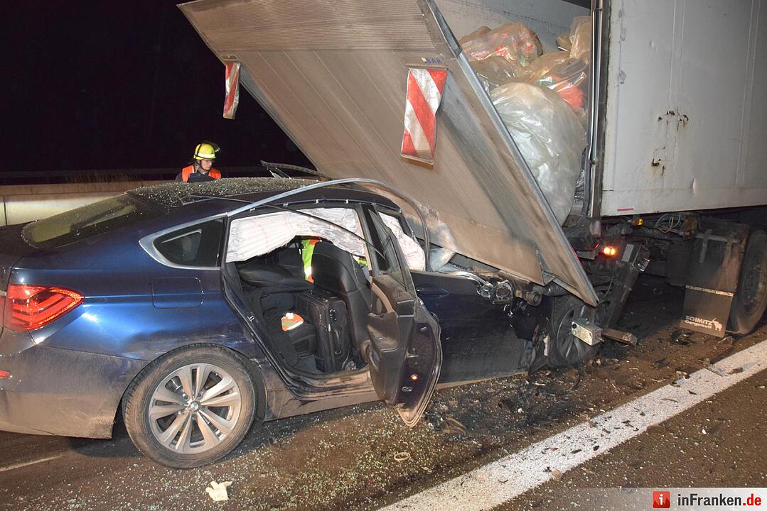 Schwerer Unfall auf der A3 bei Würzburg