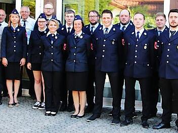 Die erfolgreichen Rugendorfer Feuerwehrleute Foto: Klaus Klaschka