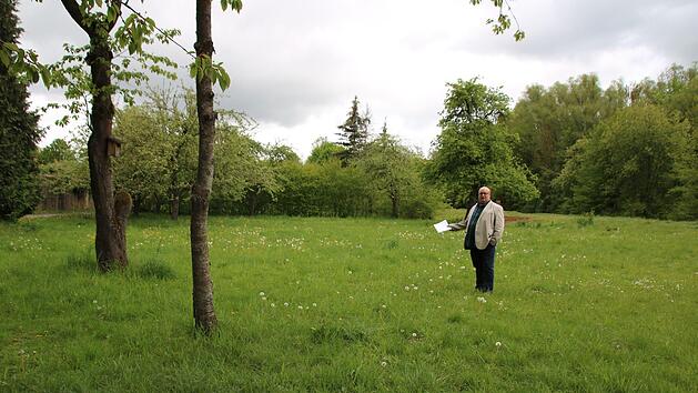 Auf dieser Wiese im J&ouml;rgentorpark soll ein Beachvolleyballfeld entstehen. Umweltreferent Klaus Schebler will einen Freizeit- und Erlebnispark gestalten. Thomas Malz