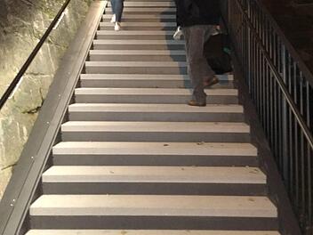 Gräfenberg hat angefangen, desolate Treppen zu sanieren. Zwischen Jägersberg und Michelsberg ist die erste schon wieder in gutem Zustand.Symbolfoto: Archiv