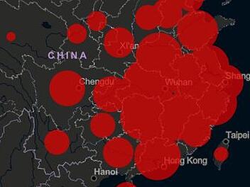 Mittlerweile sind mehr als 80.000 Menschen weltweit mit dem Coronavirus infiziert. Screenshot: inFranken.de/Karte: gisanddata.maps.arcgis.com