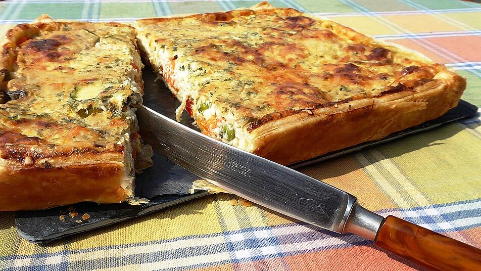 Die Quiche gelingt und schmeckt immer. Die Quiche gelingt und schmeckt immer.