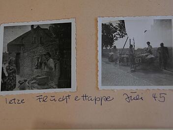 Ein paar verblasste Fotos im Album erinnern an die Zeit, als Liselotte Zimmermann aus Danzig in die heutige Bundesrepublik flüchtete.